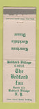 Matchbook Cover - Bedford Inn Bedford Village NY WEAR