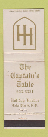 Matchbook Cover - Captain's Table Lake Placid NY