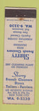 Matchbook Cover - Sherry French Cleaners Dyers New York City WEAR