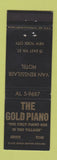 Matchbook Cover - The Gold Piano Van Rensselaer Hotel New York City