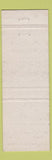 Matchbook Cover - The Gold Piano Van Rensselaer Hotel New York City