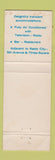 Matchbook Cover - Hotel Wentworth New York City