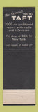 Matchbook Cover - Hotel Taft Grill New York City