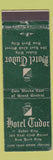 Matchbook Cover - Hotel Tudor New York City WEAR