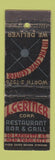 Matchbook Cover - L Gertner Restaurant New York City feature WEAR