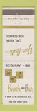 Matchbook Cover - Bench and Bar Rochester NY restaurant