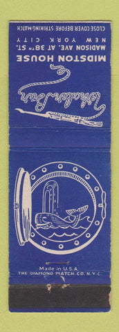 Matchbook Cover - Whaler Bar Midston House New York City