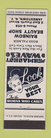 Matchbook Cover - Rainbow Beauty Shop Jamestown NY