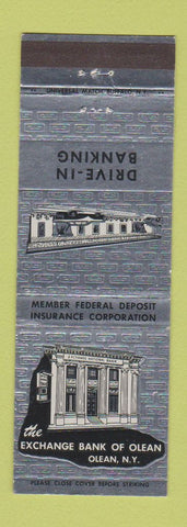 Matchbook Cover - Exchange Bank of Olean NY