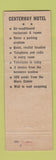 Matchbook Cover - Centerway Motel Corning NY