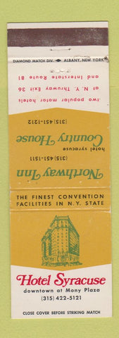 Matchbook Cover - Hotel Syracuse NY Northway Inn Country House WEAR