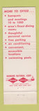 Matchbook Cover - Hotel Syracuse NY Northway Inn Country House WEAR
