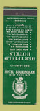 Matchbook Cover - Hotel Buckingham New York City