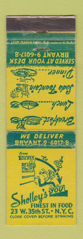 Matchbook Cover - Shelley's Restaurant New York City WEAR