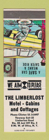 Matchbook Cover - Limberlost Motel Cabins Utica NY
