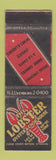 Matchbook Cover - The Lobster Oyster Chop House New York City