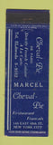 Matchbook Cover - Cheval Pie Restaurant French New York City WEAR