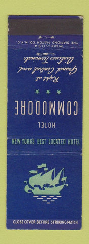 Matchbook Cover - Hotel Commodore New York City