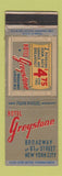 Matchbook Cover - Hotel Greystone New York City WORN