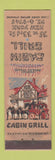 Matchbook Cover - Cabin Grill New York City