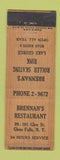 Matchbook Cover - Brennan's Roller Skating Rink Glens Falls NY restaurant