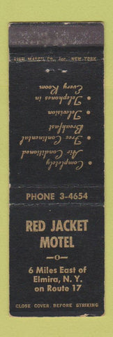 Matchbook Cover - Red Jacket Motel Elmira NY