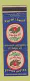 Matchbook Cover - Long's Ox Heart Brand Peanut Butter Oswego NY
