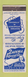 Matchbook Cover - Queens Bifocal Glasses Jamaica NY girlie WEAR