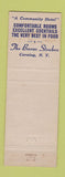 Matchbook Cover - Baron Steuben Hotel Corning NY