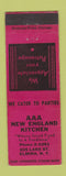 Matchbook Cover - AAA New England Kitchen Elmira NY