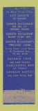 Matchbook Cover - Savarin Restaurant New York City