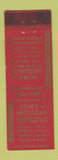 Matchbook Cover - Tony's Restaurant New York City WEAR