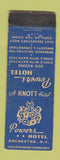 Matchbook Cover - Powers Hotel Rochester NY WEAR