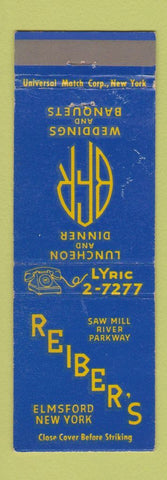 Matchbook Cover - Reiber's Restaurant Elmsford NY