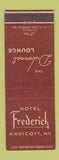 Matchbook Cover - Hotel Frederick Endicott NY