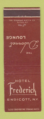 Matchbook Cover - Hotel Frederick Endicott NY