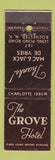 Matchbook Cover - The Grove Hotel Rochester NY WEAR