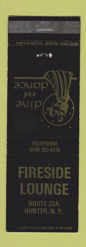 Matchbook Cover - Fireside Lounge Hunter NY