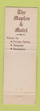 Matchbook Cover - Maples Restaurant Pompey NY