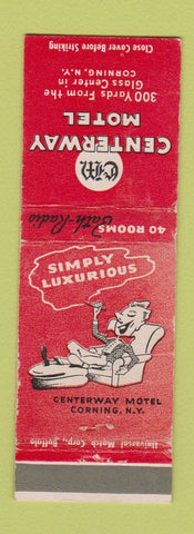 Matchbook Cover - Centerway Motel Corning NY WEAR