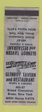 Matchbook Cover - Glenroy Tavern Restaurant Bronx New York City WORN