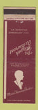 Matchbook Cover - Minnie Vrooman Hoskins Mizpah Restaurant Syracuse NY