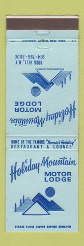 Matchbook Cover - Holiday Mountain Motor Lodge Rock Hill NY