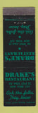 Matchbook Cover - Drake's Restaurant New York City
