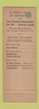Matchbook Cover - Westbury Hotel New York City