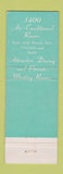 Matchbook Cover - Hotel Manhattan New York City