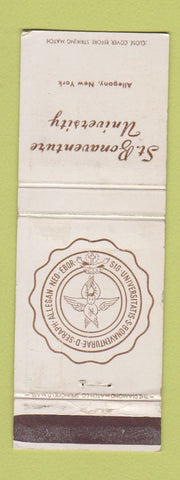 Matchbook Cover - St Bonaventure University Allegany NY WEAR