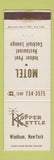 Matchbook Cover - Kopper Kettle Windham NY motel