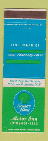 Matchbook Cover - Country House Motor Inn Syracuse NY