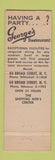 Matchbook Cover - George's Restaurants New York City